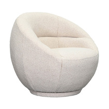 Clara Boucle Swivel Accent Chair